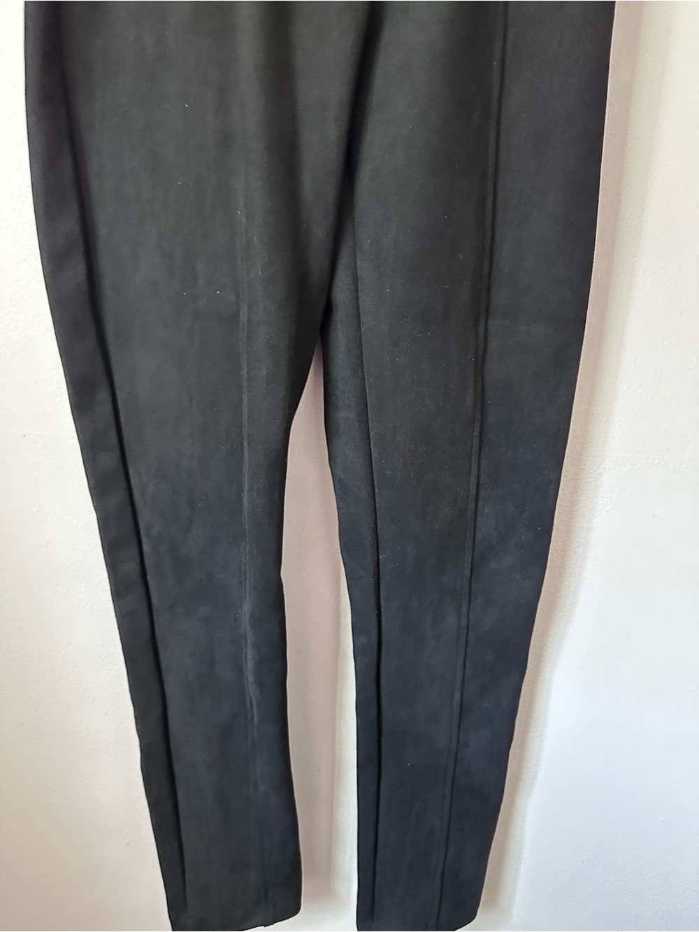 Black High-Waist Tailored Pants with Buckle Details - Picture 11 of 16